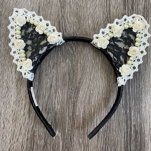 Lace cat ear headband
